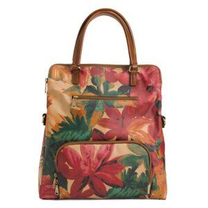 PATRICIA NASH Spring Multi Print Coated Fabric Karina Large Laptop Backpack